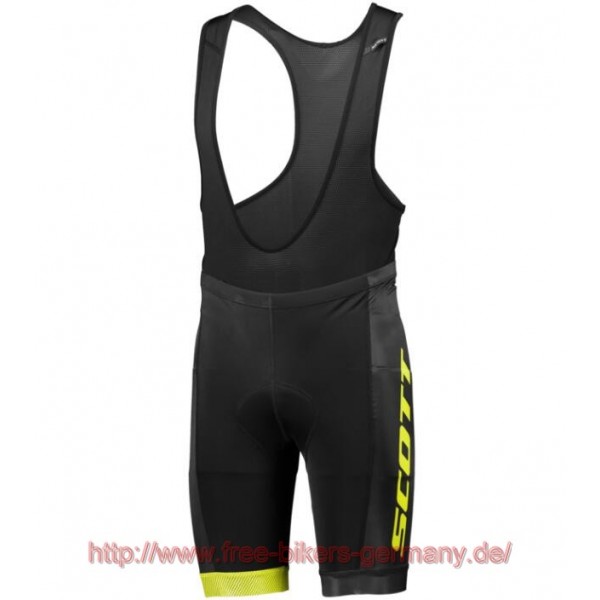 2018 Scott RC TEAM sulphur gelb Kurz Trägerhose Radtrikot Kaufen