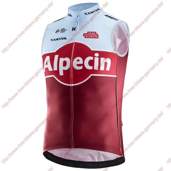 Radsport Katusha Alpecin 2018 Windstopper ärmelloses Trikot Kurz Radtrikot Kaufen