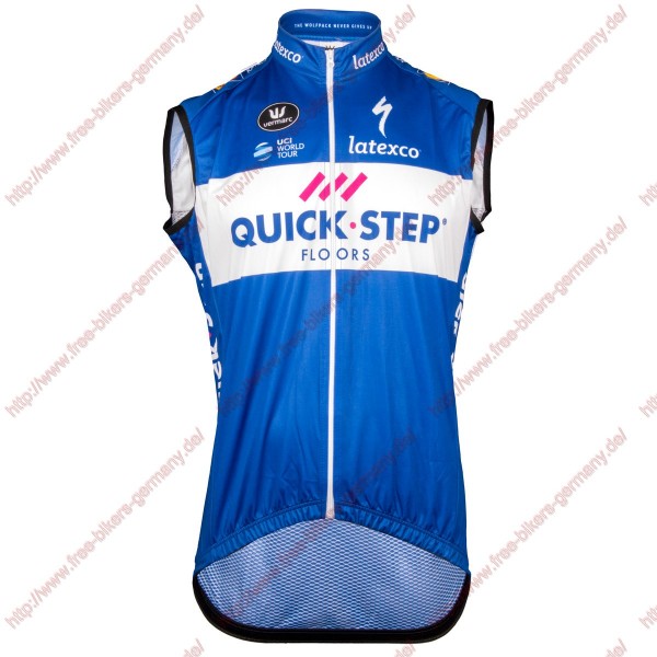 Radsport Quick Step Floors 2018 Windstopper ärmelloses Trikot Kurz Radtrikot Kaufen