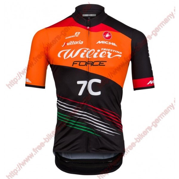 Radsport TEAM WILIER FORCE 7C 2018 Trikot Kurzarm Radtrikot Kaufen