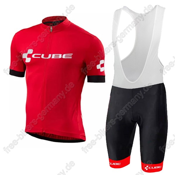 Cube rot Radbekleidung Satz Trikot Kurzarm+Trägerhosen  Radtrikot Kaufen