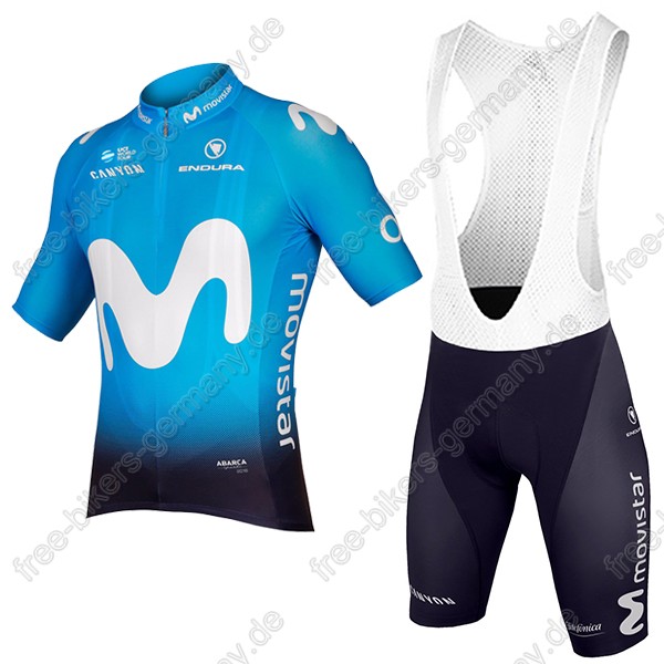 Movistar Team Radbekleidung Satz Trikot Kurzarm+Trägerhosen S Radtrikot Kaufen
