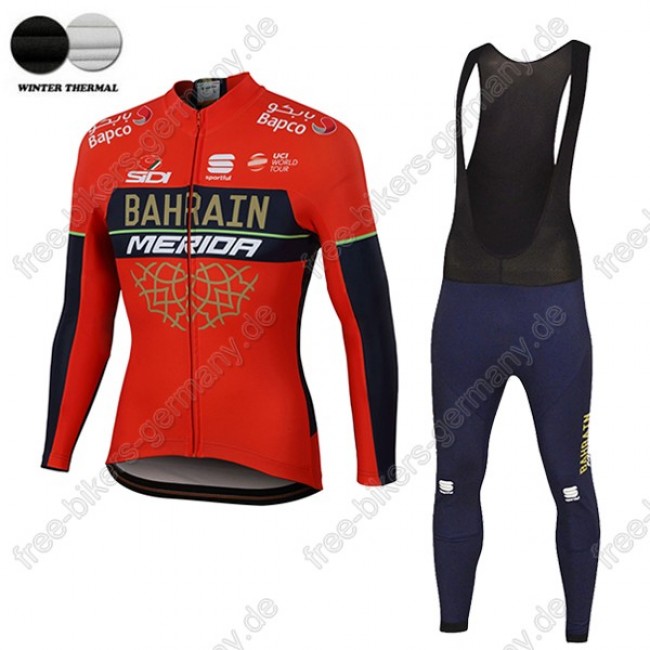 Profiteam 2018 BAHRAIN MERIDA Pro winter thermal fleece Fahrradbekleidung Trikot Langarm+Lang Tr Radtrikot Kaufen Profiteam 2018 BAHRAIN MERIDA Pro winter thermal fleece Fahrradbekleidung Trikot Langarm+Lang Tr Radtrikot Kaufen