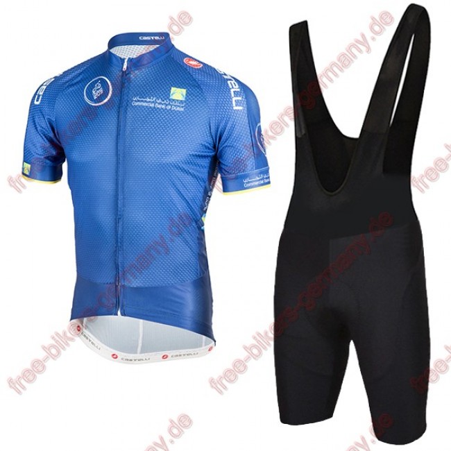 Profiteam 2018 Dubai Tour blau Radbekleidung Satz Trikot Kurzarm+Trägerh Radtrikot Kaufen Profiteam 2018 Dubai Tour blau Radbekleidung Satz Trikot Kurzarm+Trägerh Radtrikot Kaufen