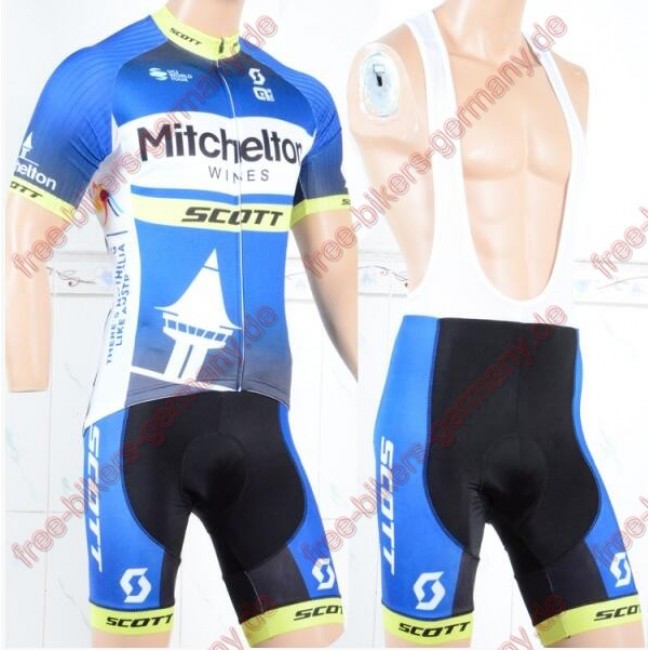 Profiteam 2018 Mitchelton Scott blau Radbekleidung Satz Trikot Kurzarm+Trägerh Radtrikot Kaufen Profiteam 2018 Mitchelton Scott blau Radbekleidung Satz Trikot Kurzarm+Trägerh Radtrikot Kaufen
