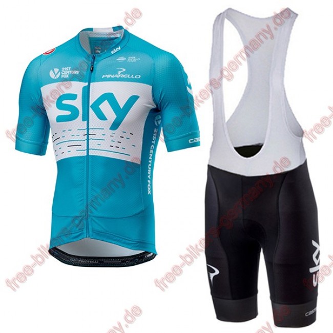 Profiteam 2018 SKY blau Radbekleidung Satz Trikot Kurzarm+Trägerh Radtrikot Kaufen Profiteam 2018 SKY blau Radbekleidung Satz Trikot Kurzarm+Trägerh Radtrikot Kaufen