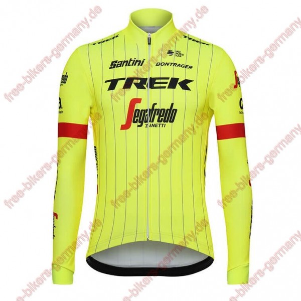 Profiteam 2018 Trek Segafredo fluo gelb Trikot Langarm Radtrikot Kaufen