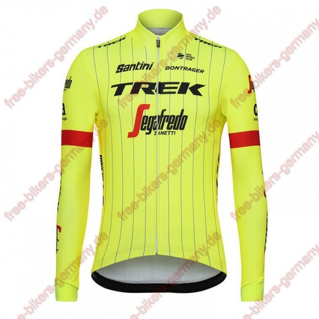 Profiteam 2018 Trek Segafredo fluo gelb Trikot Langarm Radtrikot Kaufen Profiteam 2018 Trek Segafredo fluo gelb Trikot Langarm Radtrikot Kaufen
