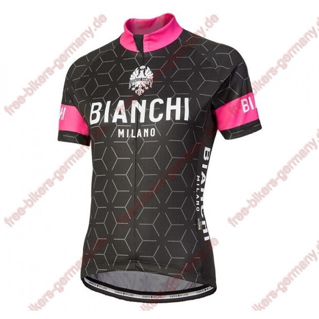 Profiteam 2018 Bianchi Milano Nevola schwarz pink Damen Trikot Kurzarm 31764QF Radtrikot Kaufen Profiteam 2018 Bianchi Milano Nevola schwarz pink Damen Trikot Kurzarm 31764QF Radtrikot Kaufen