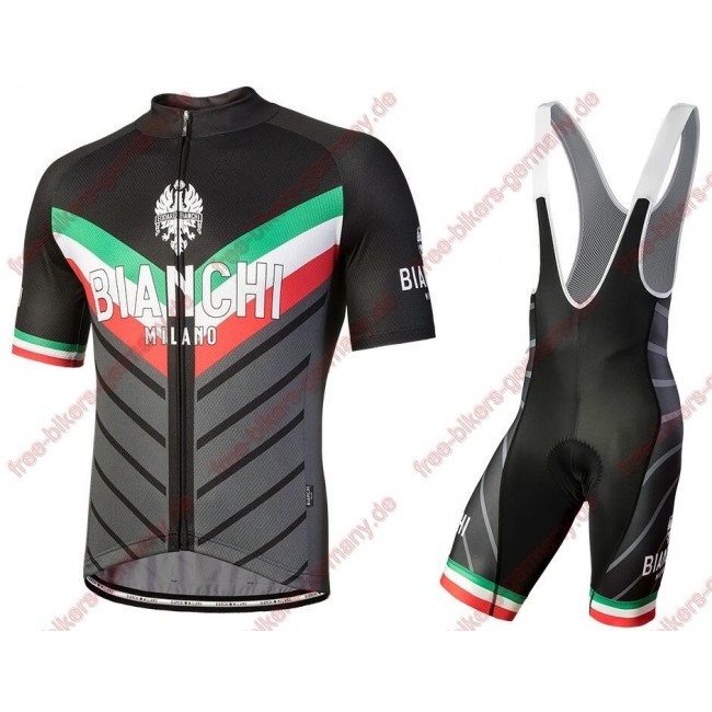 Profiteam 2018 Bianchi Milano Tiera schwarz Radbekleidung Satz Trikot Kurzarm+Trägerhosen Sets Radtrikot Kaufen Profiteam 2018 Bianchi Milano Tiera schwarz Radbekleidung Satz Trikot Kurzarm+Trägerhosen Sets Radtrikot Kaufen