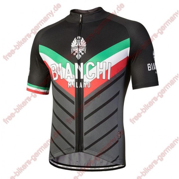 Profiteam 2018 Bianchi Milano Tiera schwarz Trikot Kurzarm 71917MQ Radtrikot Kaufen