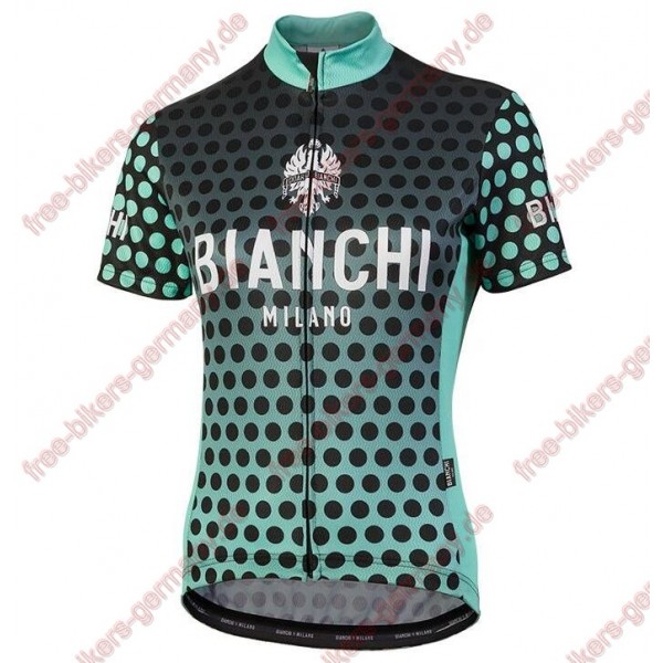 Profiteam 2018 Bianchi Milano Gravina Blau Damen Trikot Kurzarm 85256RJ Radtrikot Kaufen