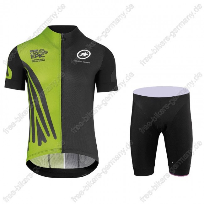 Assos SS.Capeepicx Equipe Trikot Kurzarm+Fahrradhose Grün schw Radtrikot Kaufen Assos SS.Capeepicx Equipe Trikot Kurzarm+Fahrradhose Grün schw Radtrikot Kaufen