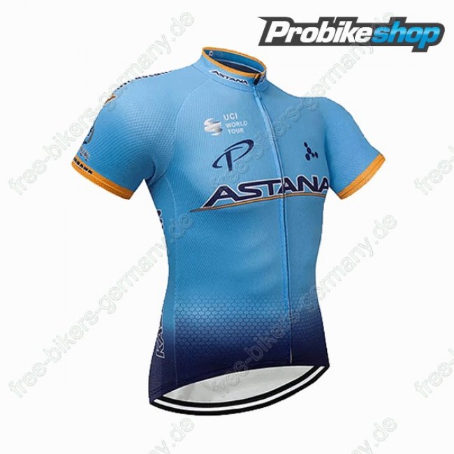 Astana blau Trikot Kurzarm 2018 Radtrikot Kaufen Astana blau Trikot Kurzarm 2018 Radtrikot Kaufen