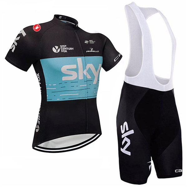 Sky Trikot Kurzarm 2018 schwarz Blau Radtrikot Kaufen