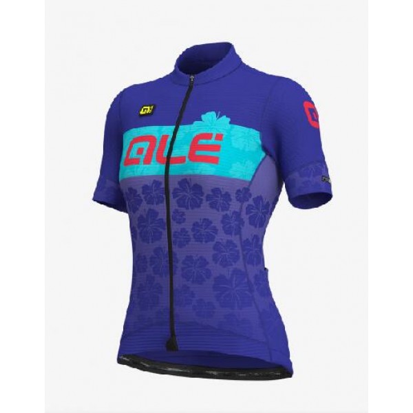 Fahrradbekleidung Radsport 2020 Ale Ibisco Damen Trikot Kurzarm Outlet blau Radtrikot Kaufen