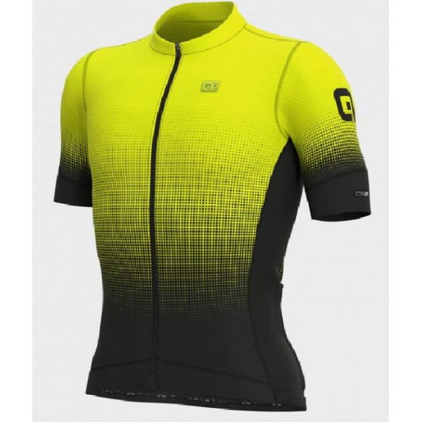 Fahrradbekleidung Radsport 2020 Ale PR-S Dots Trikot Kurzarm Outlet gelb-fluo L12754019-02 Radtrikot Kaufen