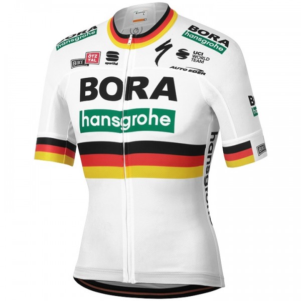 Fahrradbekleidung Radsport 2020 BORA-hansgrohe Deutscher Meister Trikot Kurzarm Outlet Radtrikot Kaufen