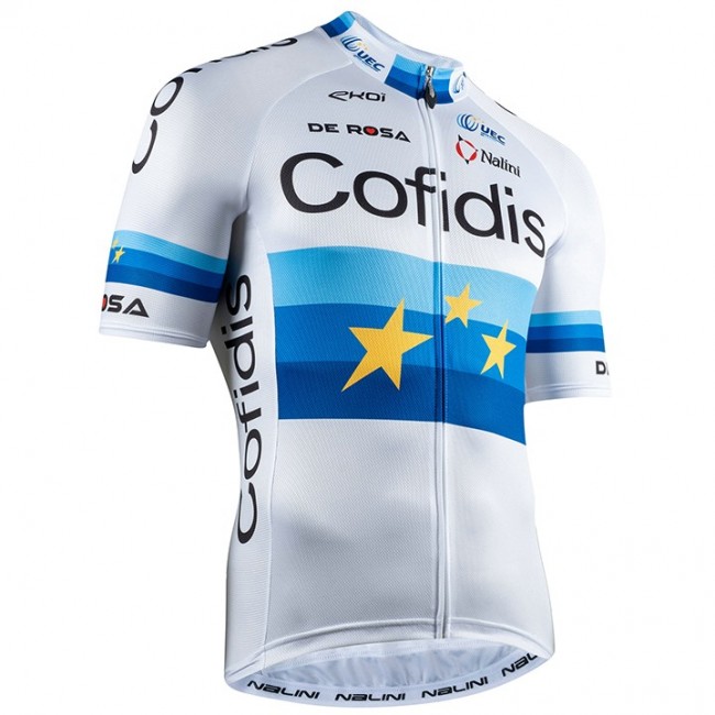 Fahrradbekleidung Radsport 2020 COFIDIS Trikot Kurzarm Outlet EU Champion Elia Viviani Radtrikot Kaufen Fahrradbekleidung Radsport 2020 COFIDIS Trikot Kurzarm Outlet EU Champion Elia Viviani Radtrikot Kaufen