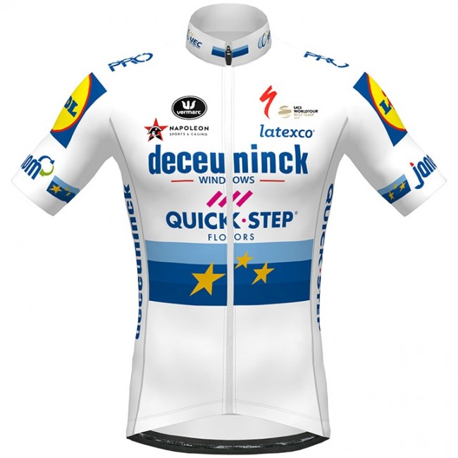 Fahrradbekleidung Radsport 2020 DECEUNINCK QUICK-STEP European Champion Trikot Kurzarm Outlet Radtrikot Kaufen Fahrradbekleidung Radsport 2020 DECEUNINCK QUICK-STEP European Champion Trikot Kurzarm Outlet Radtrikot Kaufen