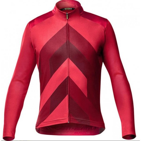 Fahrradbekleidung Radsport 2020 MAVIC Cosmic Graphic Trikot Langarmrot Radtrikot Kaufen