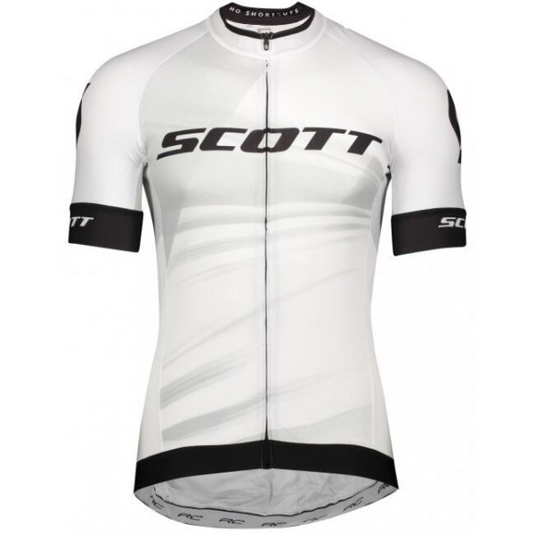Fahrradbekleidung Radsport 2020 SCOTT RC Pro Trikot Kurzarm Outlet Weiß Radtrikot Kaufen