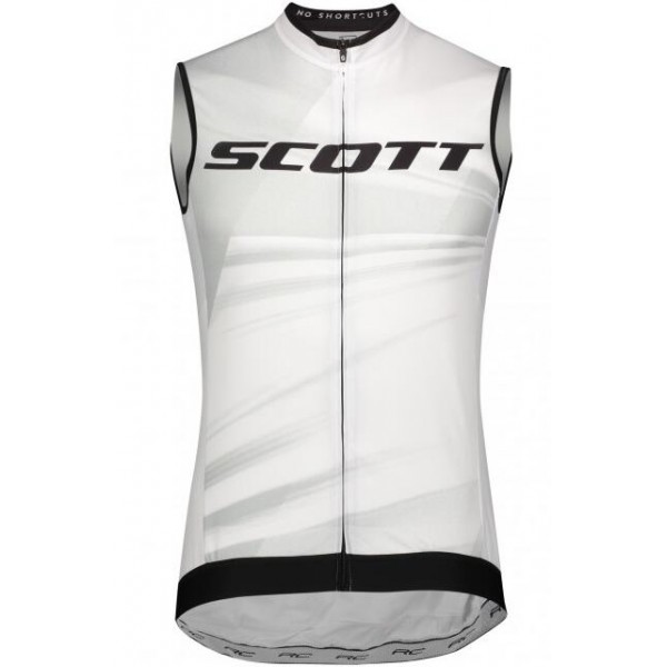 Fahrradbekleidung Radsport 2020 SCOTT RC Pro maglia senza maniche Weiß Radtrikot Kaufen