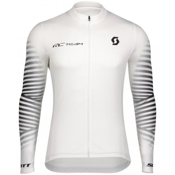 Fahrradbekleidung Radsport 2020 SCOTT RC TEAM 10 Trikot LangarmWeiß Radtrikot Kaufen