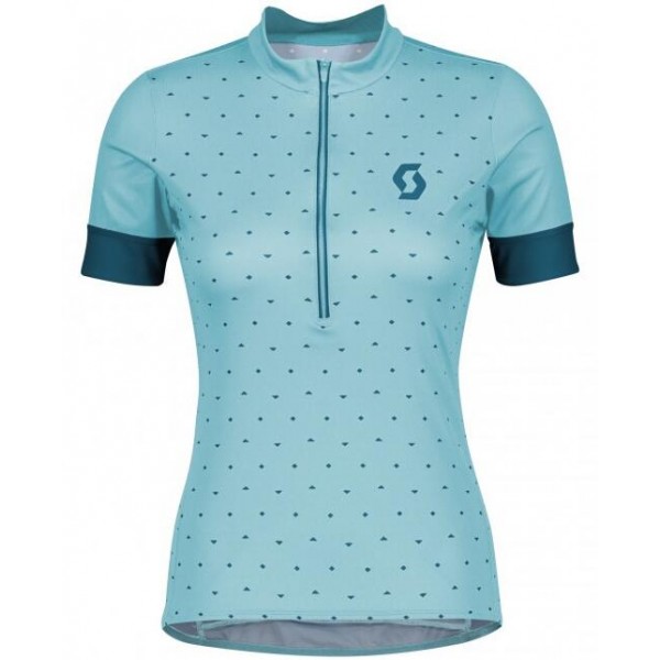 Fahrradbekleidung Radsport 2020 Damen SCOTT Endurance 20 Trikot Kurzarm Outlet blau Radtrikot Kaufen