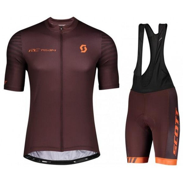Fahrradbekleidung Radsport 2020 SCOTT RC TEAM 10 Radbekleidung Satz Trikot Kurzarm+Trägerhosen Set Outlet Radtrikot Kaufen