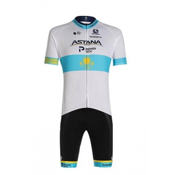 Fahrradbekleidung Radsport 2020 ASTANA PRO TEAM FRC Radbekleidung Satz Trikot Kurzarm+Trägerhosen Set Outl Radtrikot Kaufen