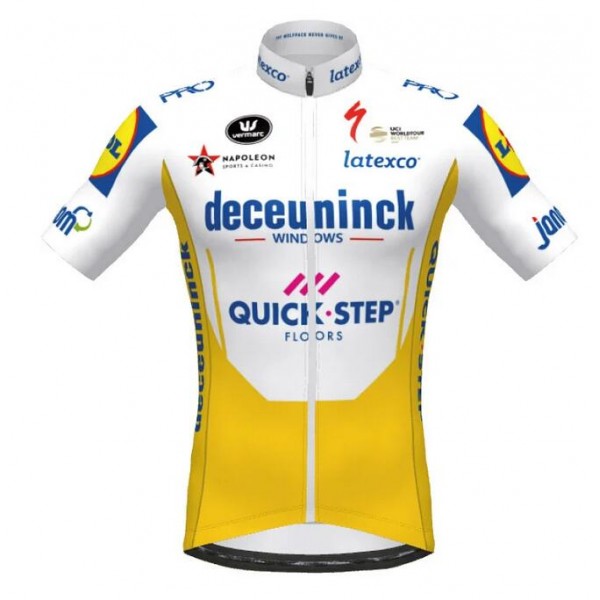 Fahrradbekleidung Radsport 2020 DECEUNINCK QUICK-STEP TdF Trikot Kurzarm Outlet Ge Radtrikot Kaufen
