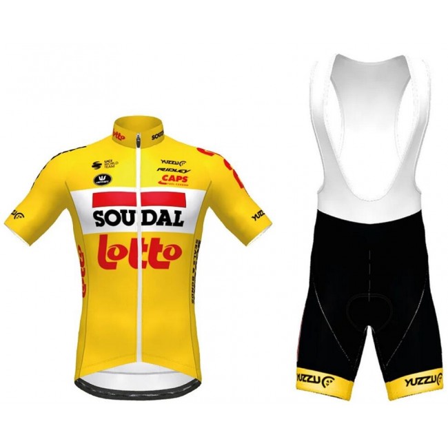 Fahrradbekleidung Radsport 2020 Lotto Soudal TdF Radbekleidung Satz Trikot Kurzarm+Trägerhosen Set Outlet Ge Radtrikot Kaufen Fahrradbekleidung Radsport 2020 Lotto Soudal TdF Radbekleidung Satz Trikot Kurzarm+Trägerhosen Set Outlet Ge Radtrikot Kaufen