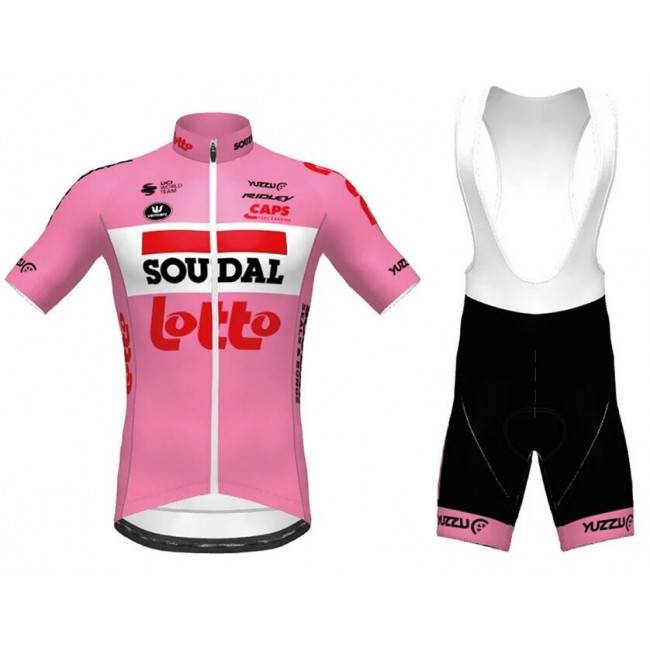 Fahrradbekleidung Radsport 2020 Lotto Soudal Giro d' Italia Radbekleidung Satz Trikot Kurzarm+Trägerhosen Set Outlet Radtrikot Kaufen Fahrradbekleidung Radsport 2020 Lotto Soudal Giro d' Italia Radbekleidung Satz Trikot Kurzarm+Trägerhosen Set Outlet Radtrikot Kaufen