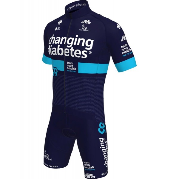 Fahrradbekleidung Radsport 2020 Team Novo Nordisk Radbekleidung Satz Trikot Kurzarm+Trägerhosen Set Outl Radtrikot Kaufen