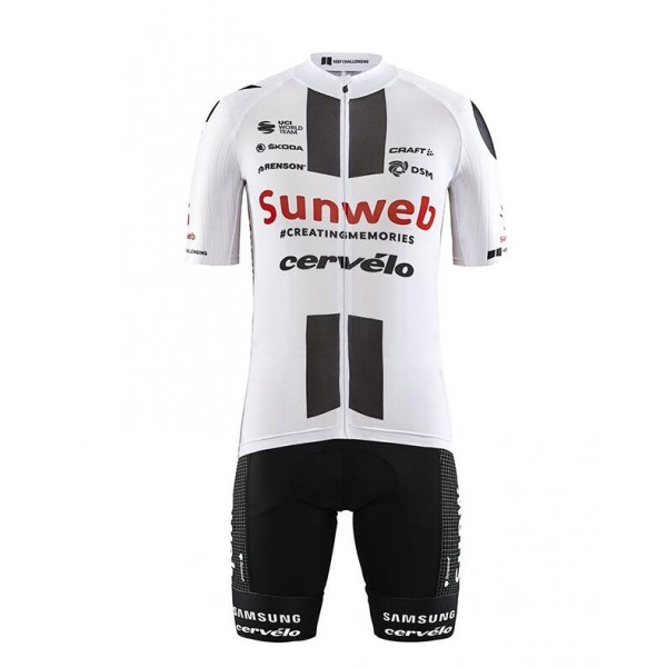 Fahrradbekleidung Radsport 2020 Team Sunweb Radbekleidung Satz Trikot Kurzarm+Trägerhosen Set Outl Radtrikot Kaufen
