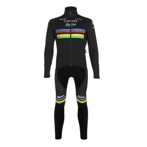 Fahrradbekleidung Radsport 2020 TREK SEGAFREDO WORLD CHAMPION Set Radbekleidung Trikot Langarm+ Trägerhosen Schwa Radtrikot Kaufen