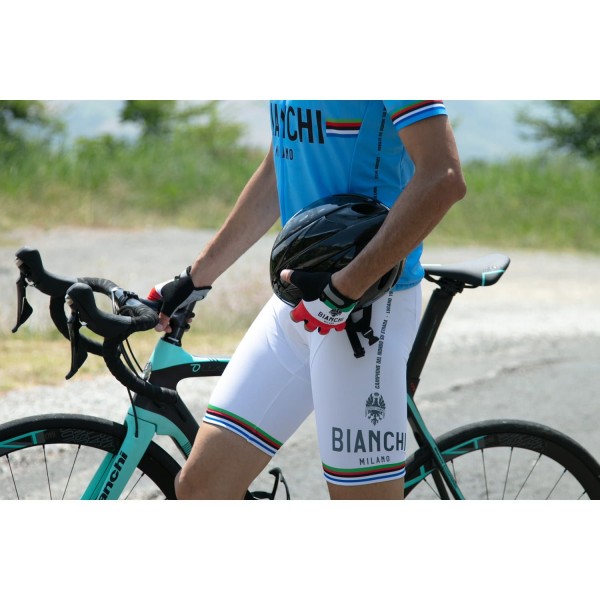 Radsport-Trägerhose VICTORY-Campione del Mondo weiß Radsport-Trägerhose VICTORY-Campione del Mondo weiß