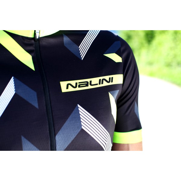 DISCESA 2.0 Radtrikot kurzarm schwarz/gelb