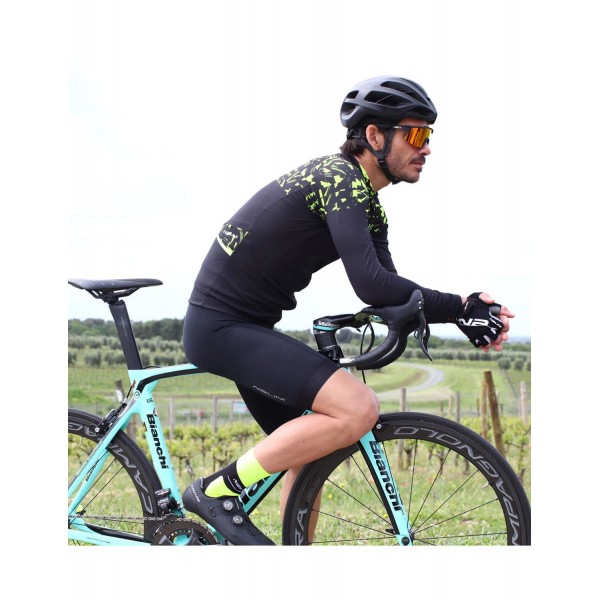 PYONGCHANG 2018 Radtrikot langarm schwarz/gelb (E20-4000) PYONGCHANG 2018 Radtrikot langarm schwarz/gelb (E20-4000)