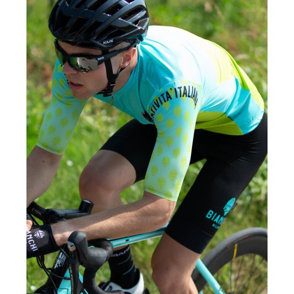 TIRANO Radtrikot kurzarm gelb/celeste TIRANO Radtrikot kurzarm gelb/celeste