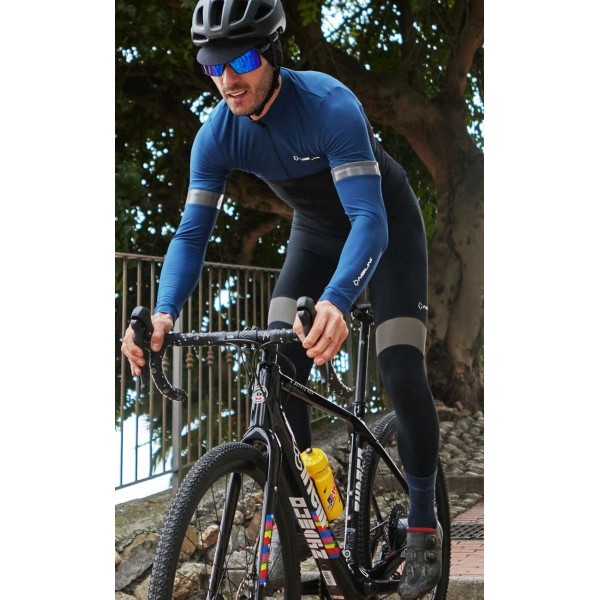 New Warm Reflex Bib Tight Trägerhose lang schwarz