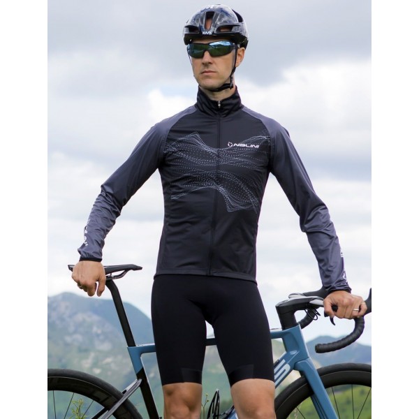 Eco Wind Jacket Fahrrad Windjacke schwarz