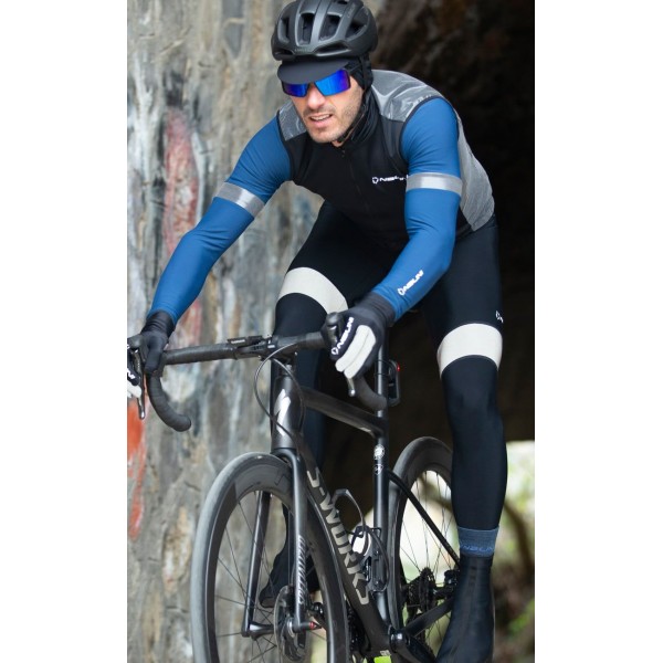 New Warm Reflex Bib Tight Trägerhose lang schwarz