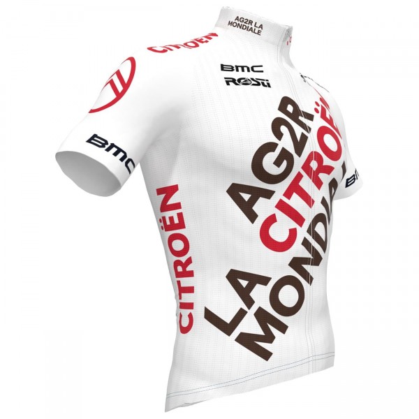 AG2R Citroen 2022 Radtrikot kurzarm (langer Reißverschluss)-Radsport-Profi-Team AG2R Citroen 2022 Radtrikot kurzarm (langer Reißverschluss)-Radsport-Profi-Team