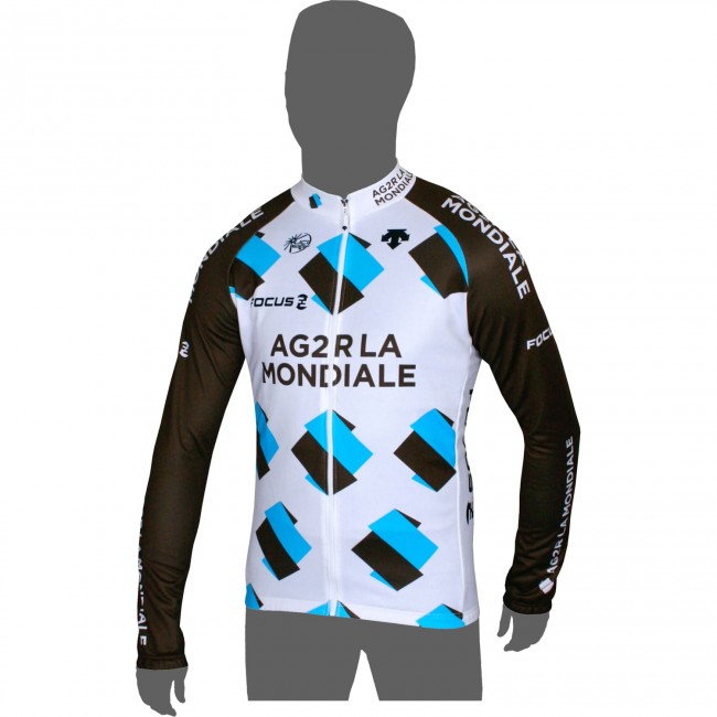 AG2R LA MONDIALE 2014 Langarmtrikot Radsport-Profi-Team AG2R LA MONDIALE 2014 Langarmtrikot Radsport-Profi-Team