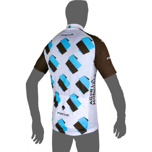 AG2R LA MONDIALE 2015 Kurzarmtrikot (kurzer Reißverschluss) Radsport-Profi-Team AG2R LA MONDIALE 2015 Kurzarmtrikot (kurzer Reißverschluss) Radsport-Profi-Team