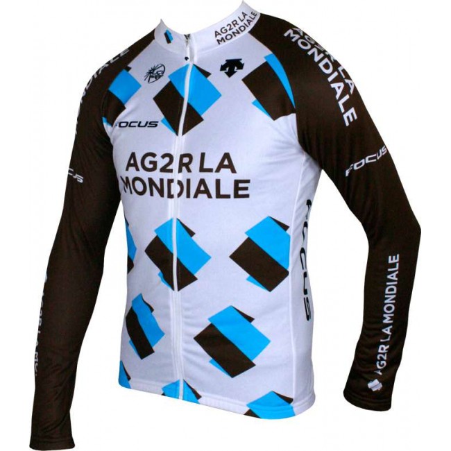 AG2R LA MONDIALE 2015 Langarmtrikot Radsport-Profi-Team AG2R LA MONDIALE 2015 Langarmtrikot Radsport-Profi-Team