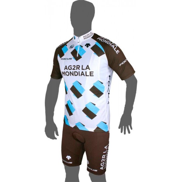 AG2R LA MONDIALE 2015 Trägerhose Radsport-Profi-Team