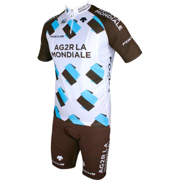 AG2R LA MONDIALE 2015 Kurzarmtrikot (kurzer Reißverschluss) Radsport-Profi-Team AG2R LA MONDIALE 2015 Kurzarmtrikot (kurzer Reißverschluss) Radsport-Profi-Team
